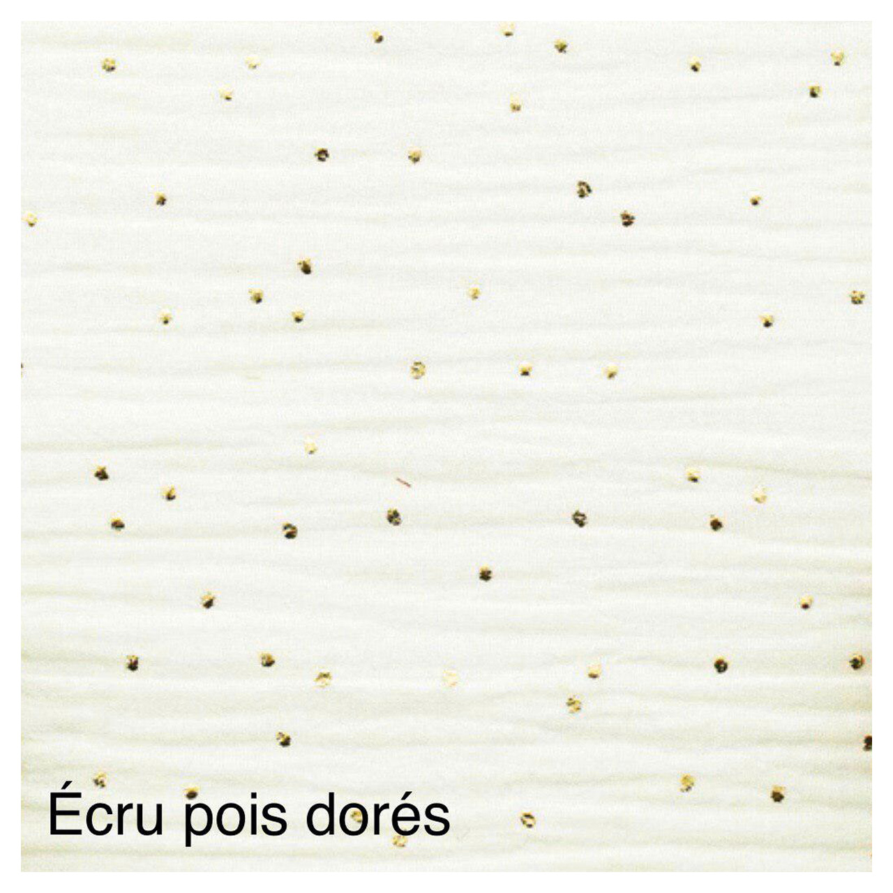 Lange écru pois dorés